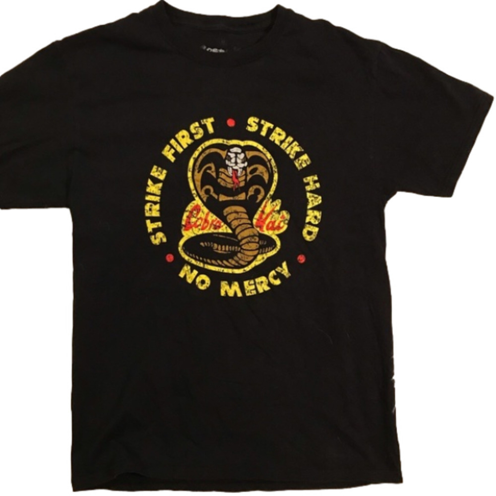 𝅺MEN’S medium Cobra Kai (Karate Kid) T-shirt, size medium. Unisex.